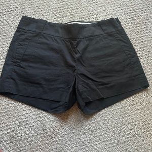 J. Crew black shorts size 0 with pockets and side zipper